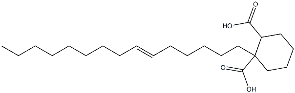 Cyclohexane-1,2-dicarboxylic acid hydrogen 1-(6-pentadecenyl) ester Structure