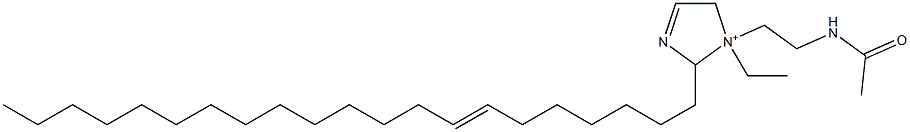 1-[2-(Acetylamino)ethyl]-1-ethyl-2-(7-henicosenyl)-3-imidazoline-1-ium Structure