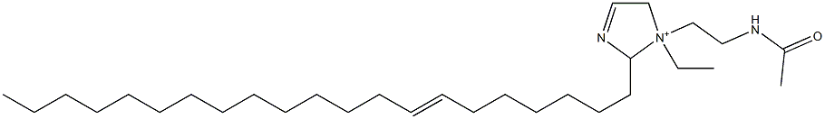 1-[2-(Acetylamino)ethyl]-1-ethyl-2-(7-henicosenyl)-3-imidazoline-1-ium,,结构式