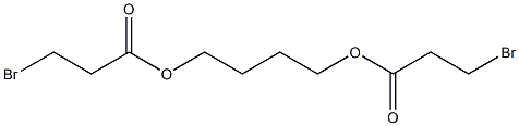 1,4-ビス(3-ブロモプロピオニルオキシ)ブタン 化学構造式