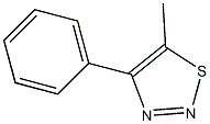 4-(Phenyl)-5-methyl-1,2,3-thiadiazole Structure