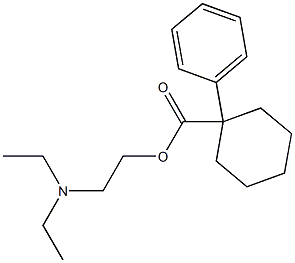 1-Phenylcyclohexanecarboxylic acid 2-(diethylamino)ethyl ester 结构式