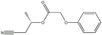 フェノキシ酢酸(S)-1-(シアノメチル)エチル 化学構造式