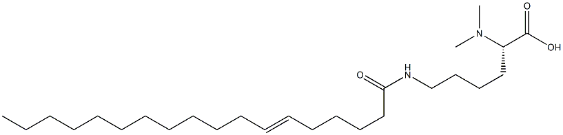 N6-(6-Octadecenoyl)-N2,N2-dimethyllysine Structure