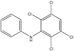 2,3,5,6-テトラクロロフェニルフェニルアミン 化学構造式