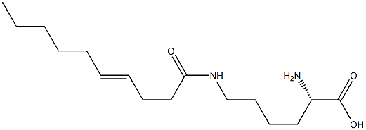 N6-(4-デセノイル)リシン 化学構造式