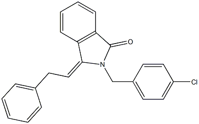 2-(4-Chlorobenzyl)-3-(2-phenylethylidene)-2H-isoindol-1-one 结构式