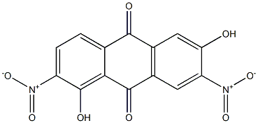 1,6-Dihydroxy-2,7-dinitroanthraquinone,,结构式