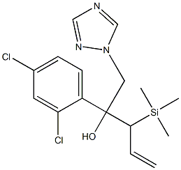 1-(2,4-Dichlorophenyl)-1-[1-(trimethylsilyl)-2-propenyl]-2-(1H-1,2,4-triazol-1-yl)ethanol,,结构式