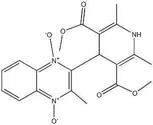 1,4-Dihydro-4-[[3-methylquinoxaline 1,4-dioxide]-2-yl]-2,6-dimethylpyridine-3,5-dicarboxylic acid dimethyl ester