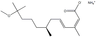 (2Z,4E,7S)-11-Methoxy-3,7,11-trimethyl-2,4-dodecadienoic acid ammonium salt|