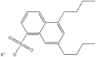 5,7-Dibutyl-1-naphthalenesulfonic acid potassium salt Structure