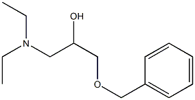 1-Diethylamino-3-benzyloxy-2-propanol Structure