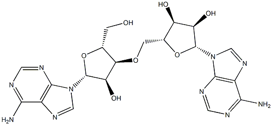 3'-O-(5'-Adenosyl)adenosine Struktur