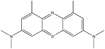 1,9-Dimethyl-3,7-di(dimethylamino)phenothiazine-5-ium Structure