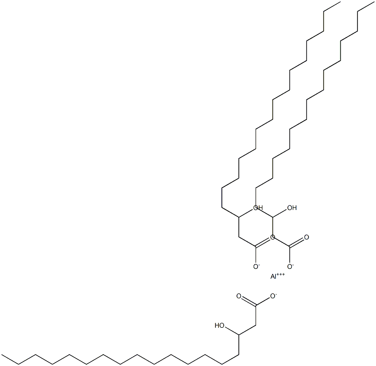 Tris(3-hydroxystearic acid)aluminum salt Structure
