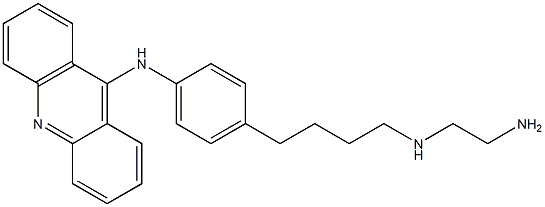 9-[4-[4-(2-Aminoethylamino)butyl]phenylamino]acridine Structure