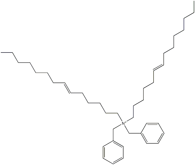 Di(6-tetradecenyl)dibenzylaminium Structure