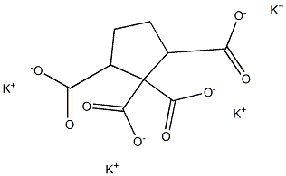 1,1,2,5-Cyclopentanetetracarboxylic acid tetrapotassium salt Structure