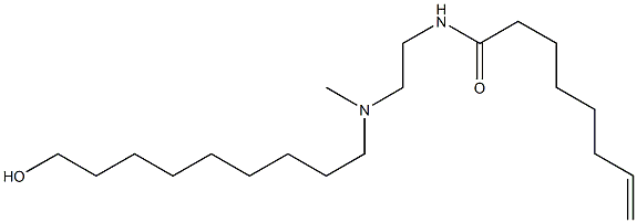 N-[2-[N-(9-Hydroxynonyl)-N-methylamino]ethyl]-7-octenamide Structure