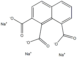 1,2,8-Naphthalenetricarboxylic acid trisodium salt Structure