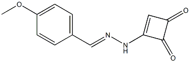 3-[2-(4-Methoxybenzylidene)hydrazino]-3-cyclobutene-1,2-dione Structure