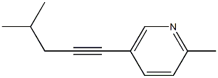  2-Methyl-5-(4-methyl-1-pentynyl)pyridine