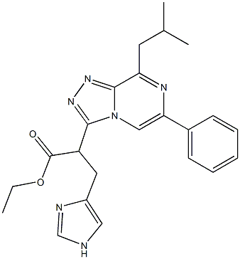 2-[8-Isobutyl-6-phenyl-1,2,4-triazolo[4,3-a]pyrazin-3-yl]-3-(1H-imidazol-4-yl)propionic acid ethyl ester|