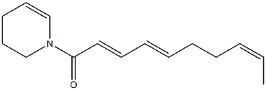 (2E,4E,8Z)-1-[(1,2,3,4-Tetrahydropyridin)-1-yl]-2,4,8-decatrien-1-one Struktur