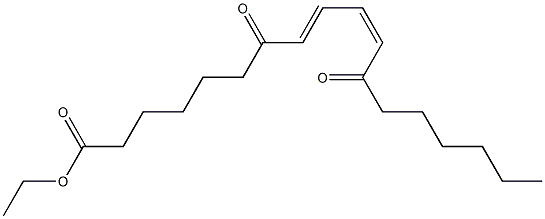 (8E,10Z)-7,12-ジオキソ-8,10-オクタデカジエン酸エチル 化学構造式