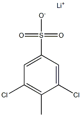 2,6-ジクロロトルエン-4-スルホン酸リチウム 化学構造式