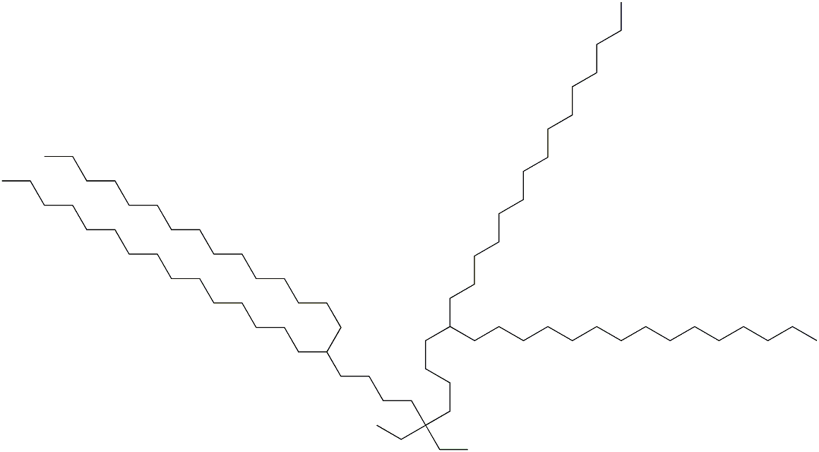 16,26-Dipentadecyl-21,21-diethylhentetracontane Struktur