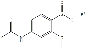 4-(Acetylamino)-2-methoxybenzenesulfinic acid potassium salt Structure