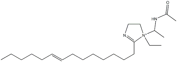 1-[1-(Acetylamino)ethyl]-1-ethyl-2-(8-tetradecenyl)-2-imidazoline-1-ium Structure