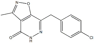 3-Methyl-7-(4-chlorobenzyl)isoxazolo[4,5-d]pyridazin-4(5H)-one|