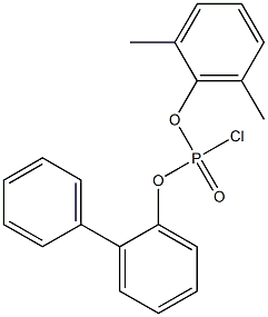 Chlorophosphonic acid 2-biphenylyl 2,6-xylyl ester|