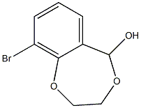 9-Bromo-2,3-dihydro-5H-1,4-benzodioxepin-5-ol Struktur