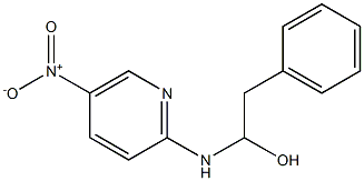 5-Nitro-2-[[1-hydroxy-2-(phenyl)ethyl]amino]pyridine 结构式