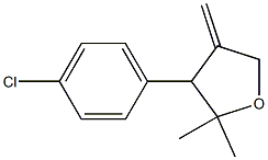 2,2-Dimethyl-3-(4-chlorophenyl)methylenetetrahydrofuran Structure