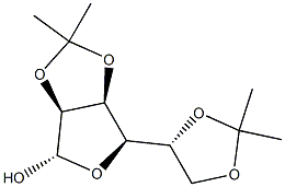 (1S)-1,4-Oxy-2-O,3-O:5-O,6-O-diisopropylidene-4-deoxy-D-mannitol 结构式