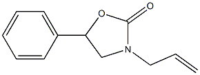 3-アリル-5-フェニルオキサゾリジン-2-オン 化学構造式