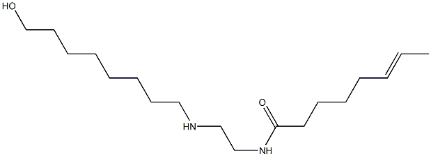 N-[2-[(8-ヒドロキシオクチル)アミノ]エチル]-6-オクテンアミド 化学構造式