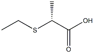 [R,(+)]-2-(エチルチオ)プロピオン酸 化学構造式