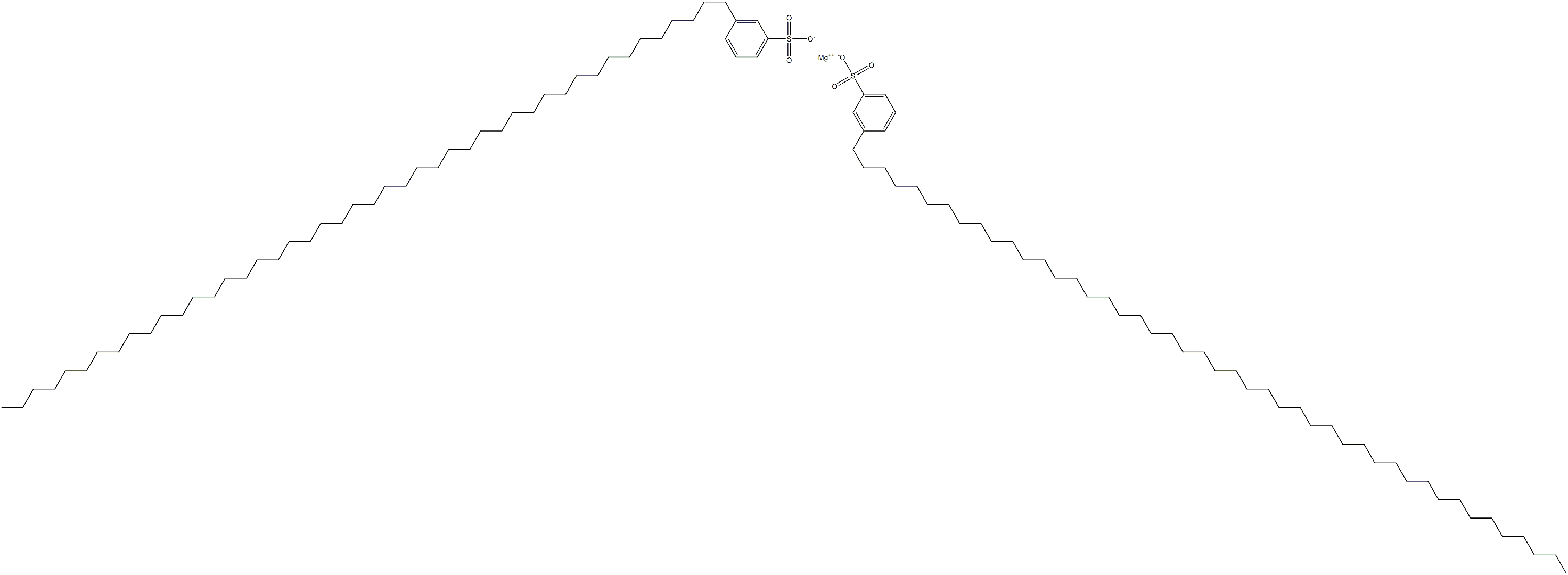 Bis[3-(hexatetracontan-1-yl)benzenesulfonic acid]magnesium salt Structure