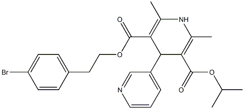 1,4-Dihydro-2,6-dimethyl-4-(3-pyridyl)pyridine-3,5-dicarboxylic acid 3-isopropyl 5-(4-bromophenethyl) ester