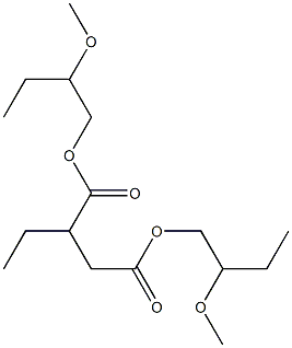 Ethylsuccinic acid bis(2-methoxybutyl) ester Structure