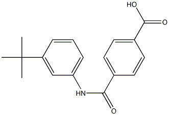 4-(3-tert-Butylphenylaminocarbonyl)benzoic acid 结构式