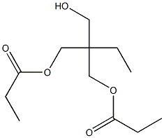 ジプロピオン酸2-エチル-2-(ヒドロキシメチル)-1,3-プロパンジイル 化学構造式