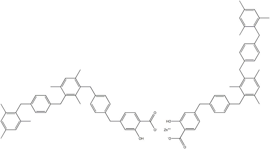 Bis[4-[4-[3-[4-(mesitylmethyl)benzyl]-2,4,6-trimethylbenzyl]benzyl]salicylic acid]zinc salt