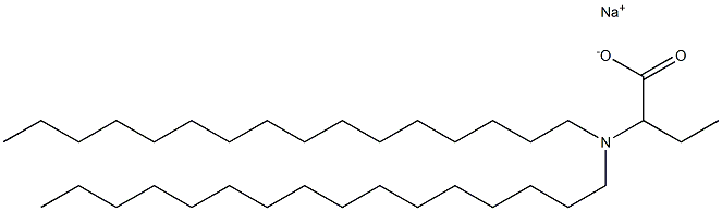 2-(Dihexadecylamino)butyric acid sodium salt Struktur